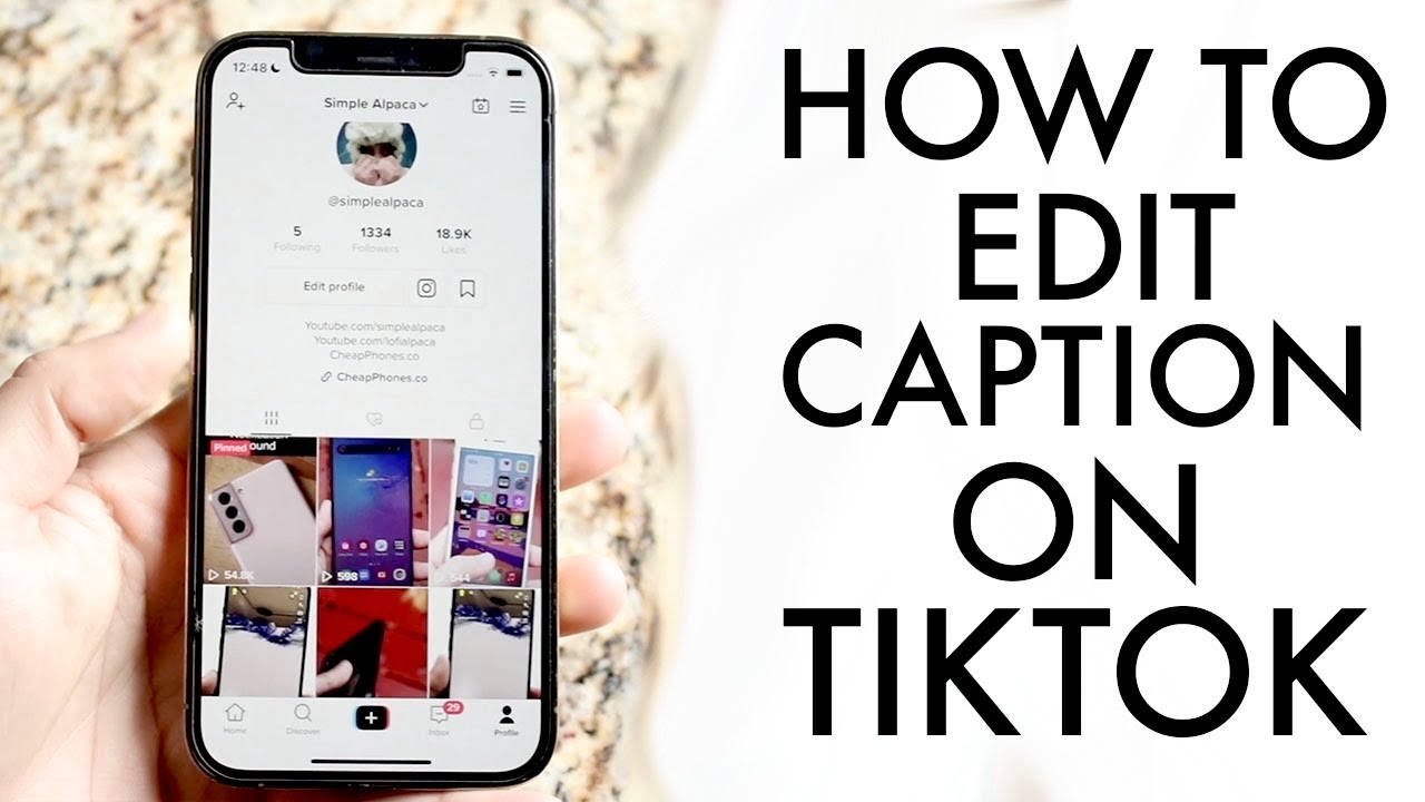 How to edit caption on tiktok