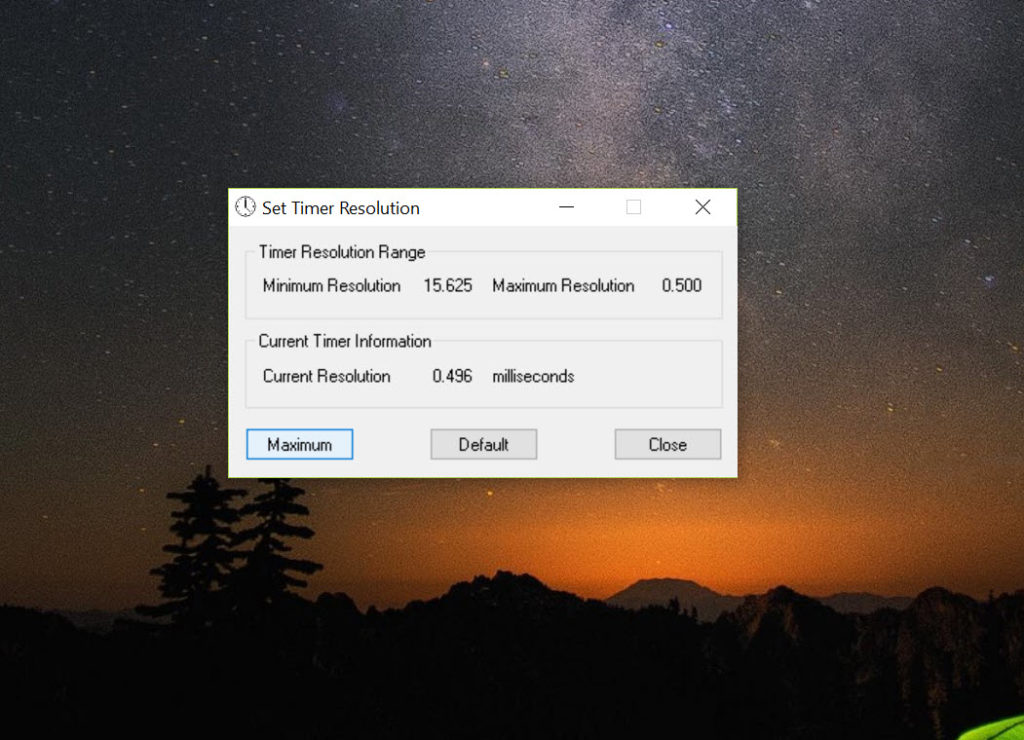 how to use timer resolution?